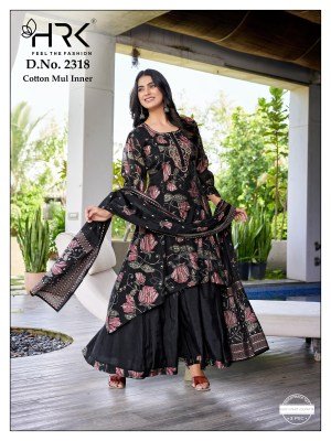 Hrk D.No.2318 Mul Chanderi Printed Readymade Suit Cotton Wholesale Ethnic Collection   wholesale catalogs