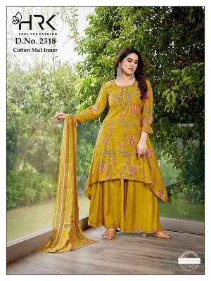 Hrk D.No.2318 Mul Chanderi Readymade Suit Cotton Fancy Cut Style Wholesale Ethnic Collection   wholesale catalogs