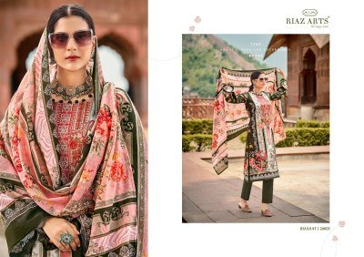 IBADAAT by RIAZ ARTS Pure Karachi Lawn Cambric printed dress material catalogue dress material catalogs