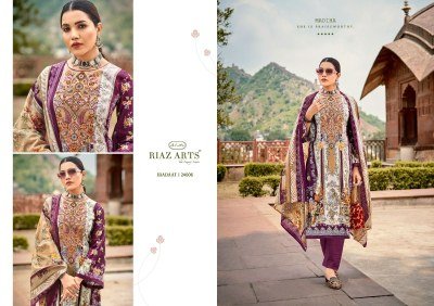 IBADAAT by RIAZ ARTS Pure Karachi Lawn Cambric printed dress material catalogue dress material catalogs
