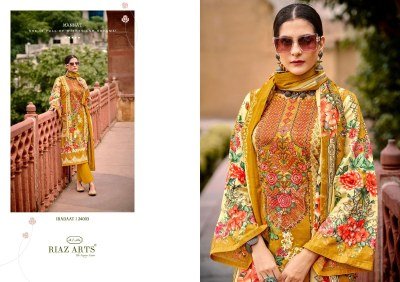 IBADAAT by RIAZ ARTS Pure Karachi Lawn Cambric printed dress material catalogue dress material catalogs