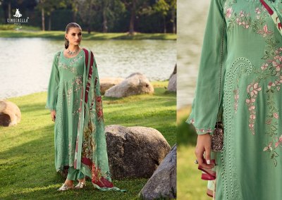 IBIZA by Cinderella pure bambarg embroidered digital printed unstitched dress material catalogue  salwar kameez catalogs