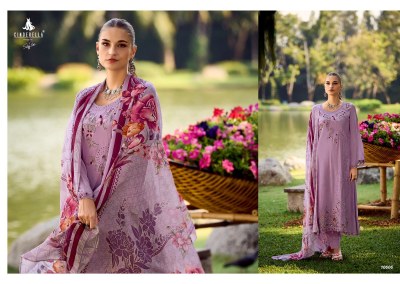 IBIZA by Cinderella pure bambarg embroidered digital printed unstitched dress material catalogue  salwar kameez catalogs