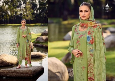 IBIZA by Cinderella pure bambarg embroidered digital printed unstitched dress material catalogue  salwar kameez catalogs