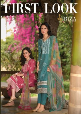 IBIZA by First Look pure lawn cotton digital printed unstitched dress material catalogue at low rate 