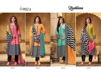 IBIZA by Laskara pure viscose printed with handwoek unstitched salwar kameez catalogue at wholesale price pakistani suit catalogs