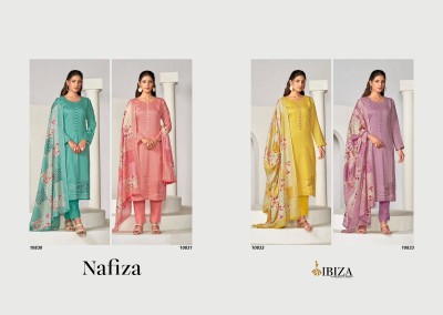 IBIZA by Nafiza pure jam cotton designer unstitched dress material catalogue at affordable rate salwar kameez catalogs