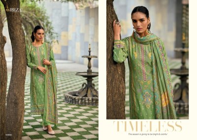 IBIZA by Tijori pure muslin digital badla outline handwork Karachi suit catalogue at wholesale price Karachi suits catalogs