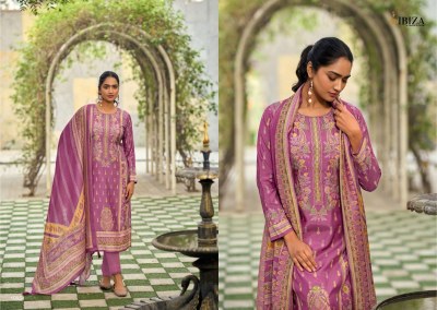 IBIZA by Tijori pure muslin digital badla outline handwork Karachi suit catalogue at wholesale price Karachi suits catalogs