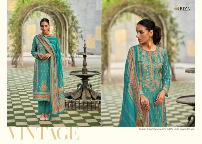 IBIZA by Tijori pure muslin digital badla outline handwork Karachi suit catalogue at wholesale price Karachi suits catalogs