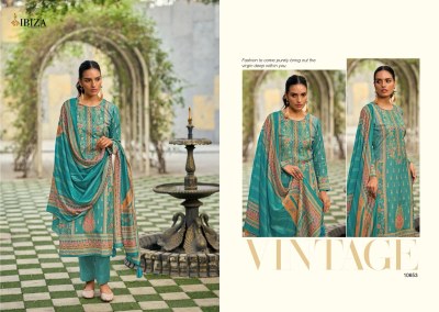 IBIZA by Tijori pure muslin digital badla outline handwork Karachi suit catalogue at wholesale price Karachi suits catalogs