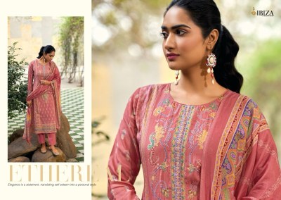 IBIZA by Tijori pure muslin digital badla outline handwork Karachi suit catalogue at wholesale price Karachi suits catalogs