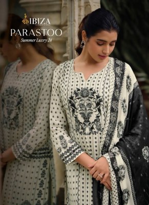 IBIZA by parastoon present new collection of muslin digital printed with embroidered unstitched dress material catalogue at low rate  IBIZA