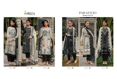 IBIZA by parastoon present new collection of muslin digital printed with embroidered unstitched dress material catalogue at low rate  salwar kameez catalogs