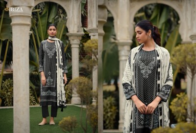 IBIZA by parastoon present new collection of muslin digital printed with embroidered unstitched dress material catalogue at low rate  salwar kameez catalogs