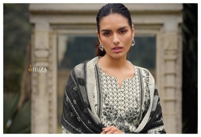 IBIZA by parastoon present new collection of muslin digital printed with embroidered unstitched dress material catalogue at low rate  salwar kameez catalogs