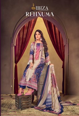 IBIZA present Rehnuma fancy pure bamburg maslin digital printed with handwork unstitched dress material catalogue at low rate IBIZA