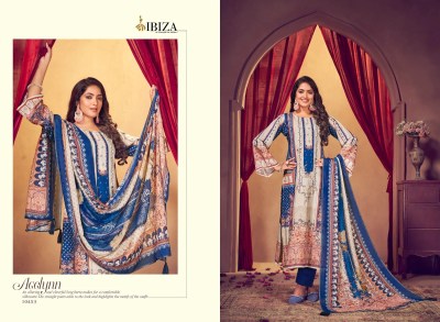 IBIZA present Rehnuma fancy pure bamburg maslin digital printed with handwork unstitched dress material catalogue at low rate salwar kameez catalogs