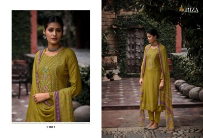 IBIZA present Rubai pure bamburg muslin digital print with handwork unstitched suit mnaterial at low rate salwar kameez catalogs