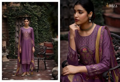 IBIZA present Rubai pure bamburg muslin digital print with handwork unstitched suit mnaterial at low rate salwar kameez catalogs