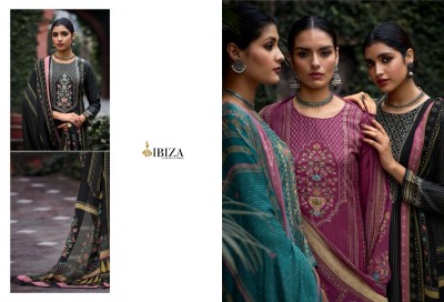 IBIZA present Rubai pure bamburg muslin digital print with handwork unstitched suit mnaterial at low rate salwar kameez catalogs