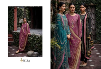 IBIZA present Rubai pure bamburg muslin digital print with handwork unstitched suit mnaterial at low rate salwar kameez catalogs