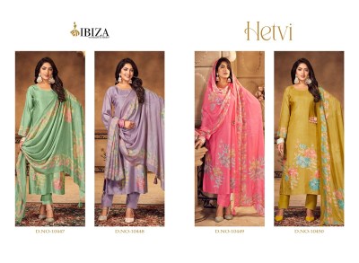 IBIZA present hetvi pure viscose digital printed unstitched salwar kameez catalogue at low rate  salwar kameez catalogs