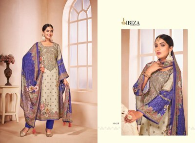 IBZIA present Tashi muslin digital printed with handwork unstitched dress material catalogue at affordable salwar kameez catalogs