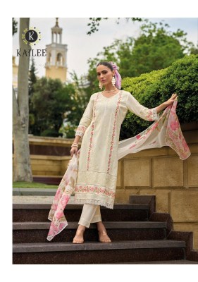 IQRA by Kailee fashion Pure cotton thread work kurti pant and dupatta catalogue at low rate readymade suit catalogs