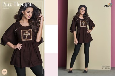 IRA vol 2 by Vardan designer Trendy short flared top catalogue  western wear catalogs