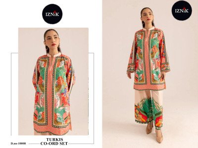 IZNIK Turkis Co-Ord Set Vol 3 – Lawn Fabric Prints Kurtis Catalogs And Wholesale kurtis catalogs