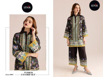 IZNIK Turkis Co-Ord Set Vol 3 – Lawn Fabric Prints Kurtis Catalogs And Wholesale kurtis catalogs