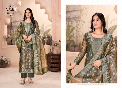 Ibaas by Naari Pure simmer jacquard digital khatli gath work unstitched dress material catalogue  salwar kameez catalogs