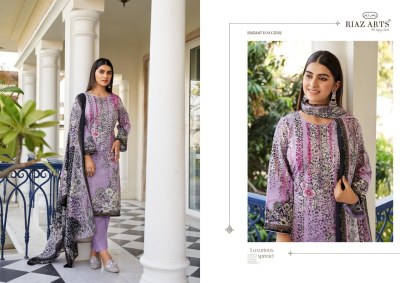 Ibadaat by Riaz arts pure karachi lawn cambric printed karachi suit catalogue at affordable rate Karachi suits catalogs