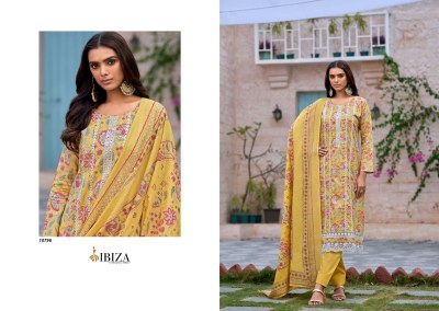 Ibiza by Astrella pure lwan cotton digital printed unstitched dress material catalogue salwar kameez catalogs