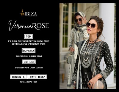 Ibiza by Veronica Rose lawn cotton embroidered with printed unstitched salwar kameez catalogue salwar kameez catalogs