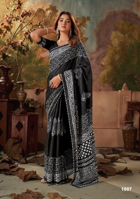 Ikkat Special by Woven Mulmul Cotton Hand Blocked Printed saree catalogue at low rate  sarees catalogs