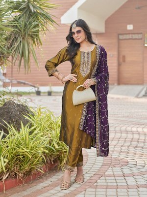 Imani by Aanchi exclusive 3 piece set straight kurti pant and dupatta catalogue   readymade suit catalogs