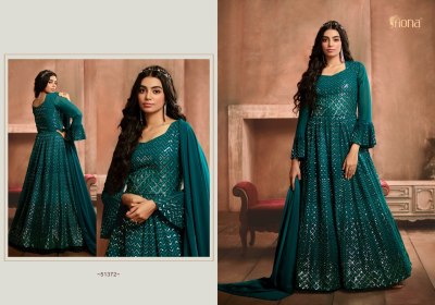 Inaayat by Fiona designer embroidered georgette exclusive long gown catalogue at wholesale price readymade suit catalogs