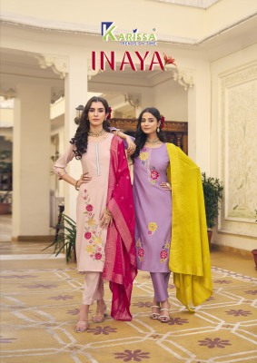 Inaya by Karissa Premium heavy Viscose exclusive readymade suit collection at affordable price readymade suit catalogs