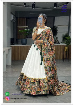 Indianethnic Wear Chaniya Choli New Collection Designer wardrobe White And  Red  Border  Colour Wholesale  lehenga choli