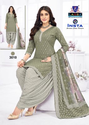 Insta Vol 3 by Lassa pure cotton printed unstitched salwar suit catalogue at low rate salwar kameez catalogs