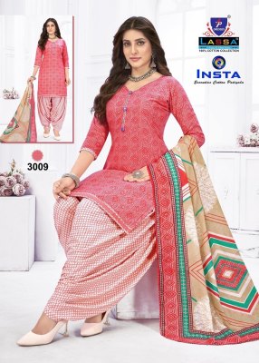 Insta Vol 3 by Lassa pure cotton printed unstitched salwar suit catalogue at low rate salwar kameez catalogs