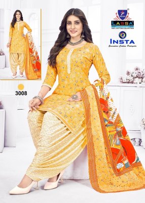 Insta Vol 3 by Lassa pure cotton printed unstitched salwar suit catalogue at low rate salwar kameez catalogs