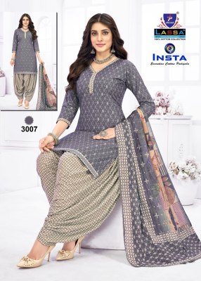 Insta Vol 3 by Lassa pure cotton printed unstitched salwar suit catalogue at low rate salwar kameez catalogs