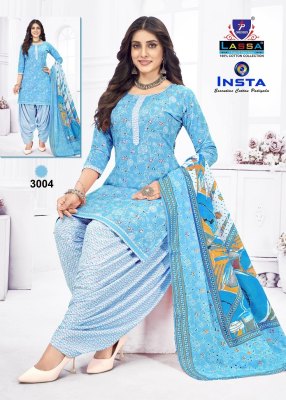 Insta Vol 3 by Lassa pure cotton printed unstitched salwar suit catalogue at low rate salwar kameez catalogs