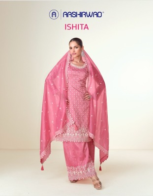 Ishita by Aashirwad Premium Tissue Cruse Fancy Readymade Pakistani suit catalogue at low rate  pakistani suit catalogs