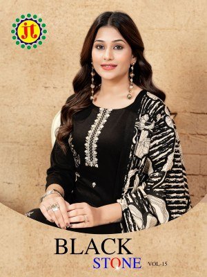 JAMATMAL TILOKCHAND Black Stone Premium Work Suits Exclusive 5 Designs  Rayon Fabric with Embroidery and Lace wholesale radymade suits  wholesale catalogs