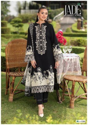 Jade Concept Store Crimson Exclusive Lawn Collection Vol 12 Unstitched Top And Bottom Premium Lawn Dupatta Pure Cotton Wholesale dress material catalogs