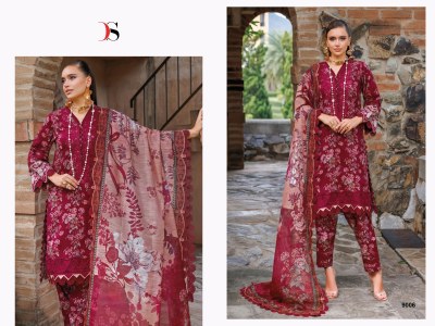 Jade Flora 25 by Deepsy suit Heavy Embroidered unstitched Suit collection with low rate dress material catalogs